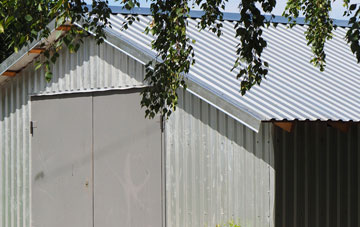 repairing The Blythe metal garage roofing
